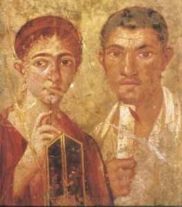 portrait of Pompeiian couple